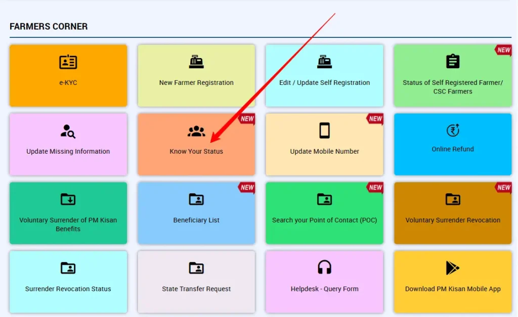 pm kisan beneficiary status